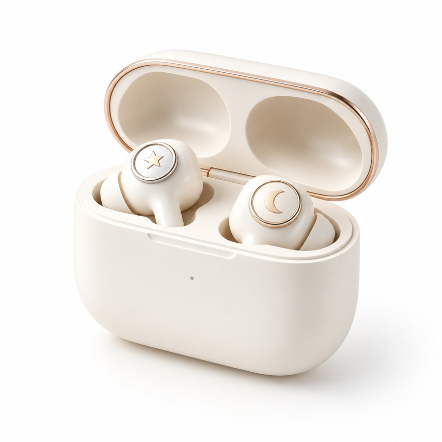 Star and Moon TWS Earbuds with Charging Case