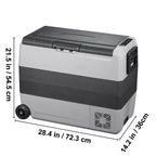 VEVOR Dual-Zone Car Refrigerator Freezer, 48QT - T45K