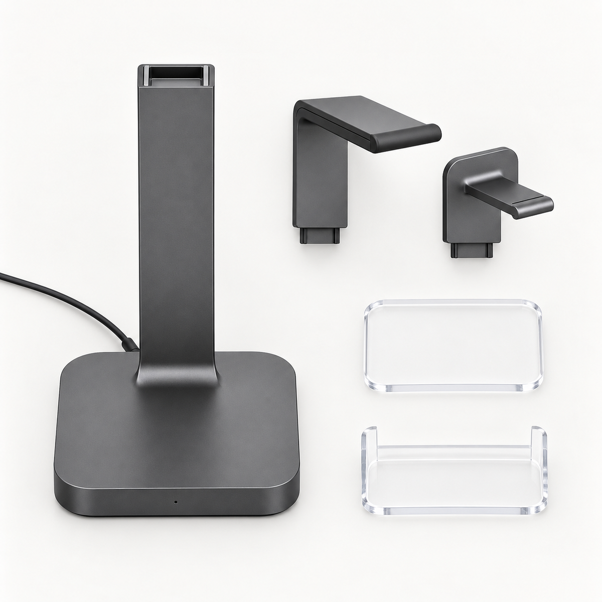 Aluminum Modular Headphone Stand, Detachable Multi-Style Headset Holder