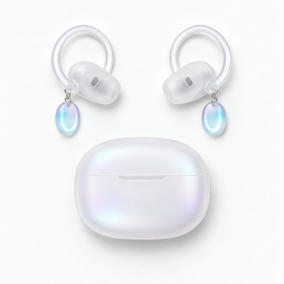 Lunar Charm Wireless Earbuds with Charging Case