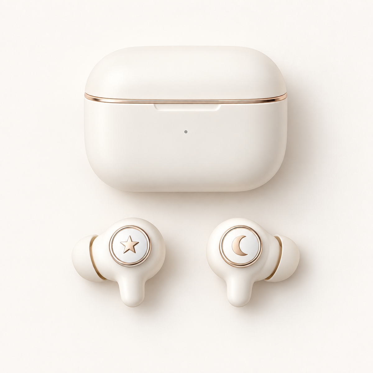 Star and Moon TWS Earbuds with Charging Case