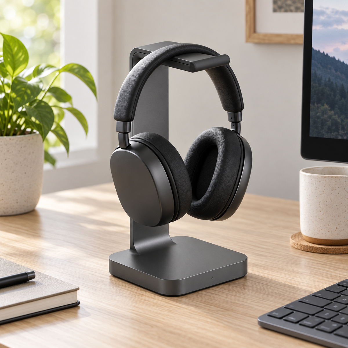 Aluminum Modular Headphone Stand, Detachable Multi-Style Headset Holder