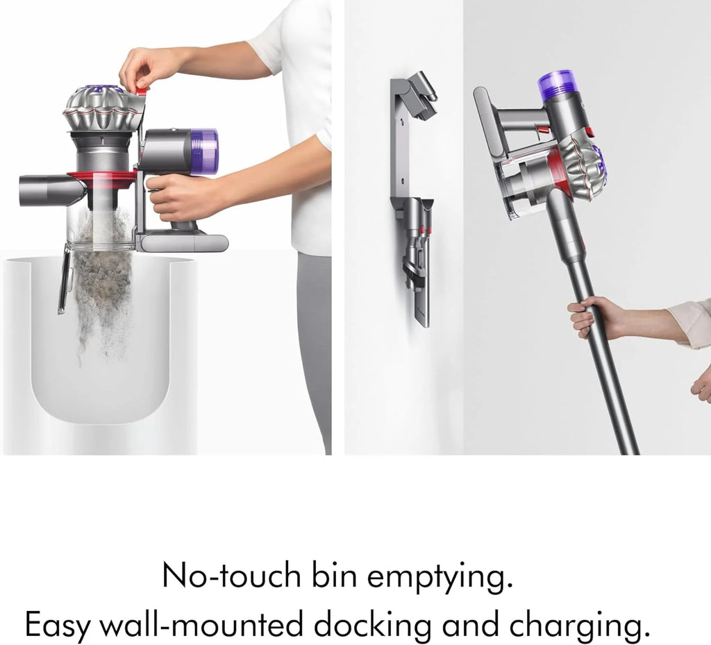 Dyson Cordless Stick Vacuum Cleaner, 0.14 Gallons, Silver/Nickel - V8 SV25