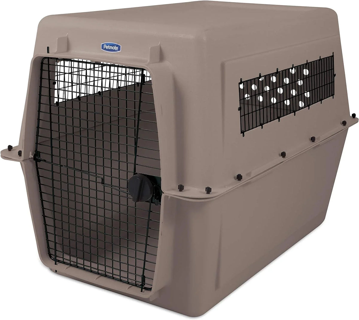 Petmate Ultra Vari Dog Travel Kennel, 48 in Long, 90 to 125 lbs - Taupe Black