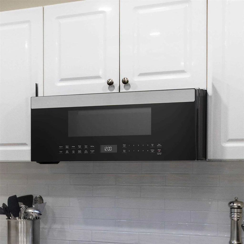 GE 1.2 Cu. Ft. Over-the-Range Low Profile Sensor Microwave Oven - UVM9125STSS