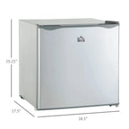 HOMCOM Countertop Upright Mini Freezer, 1.1 Cu.Ft, Gray - 05