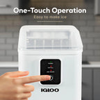 Igloo Self-Cleaning Countertop Ice Maker, 26 lbs. Per Day, 8 Pieces Every 7-8 Minutes, Aqua