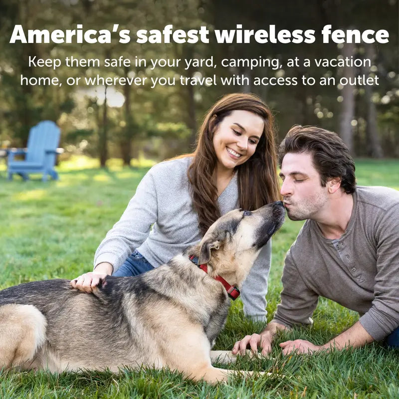 PetSafe Stay & Play Wireless Pet Fence For Stubborn Dogs - Adjustable, Portable, Rechargeable Collar, 3/4 Acre