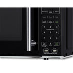 Compact Countertop Microwave, Black With 2 USB Ports And Built-In Power Allocator