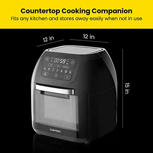CHEFMAN Multifunctional Digital Air Fryer Rotisserie Dehydrator Convection Oven - 10-Liter