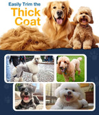 Dog Clippers for Thick Heavy Coats - Cordless Pet Grooming Trimmer
