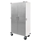 Seville Classics UltraHD Rolling Storage Cabinet, Granite, 36in W x 18in D x 72in H