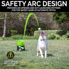Hyper Pet Automatic Dog Ball Launcher With 5 Balls, Green/Black - GoDogGo