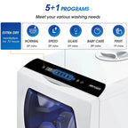 AIRMSEN Portable Countertop Dishwasher With 5L Built-In Water Tank And 5 Washing Programs - AE-TDQR03