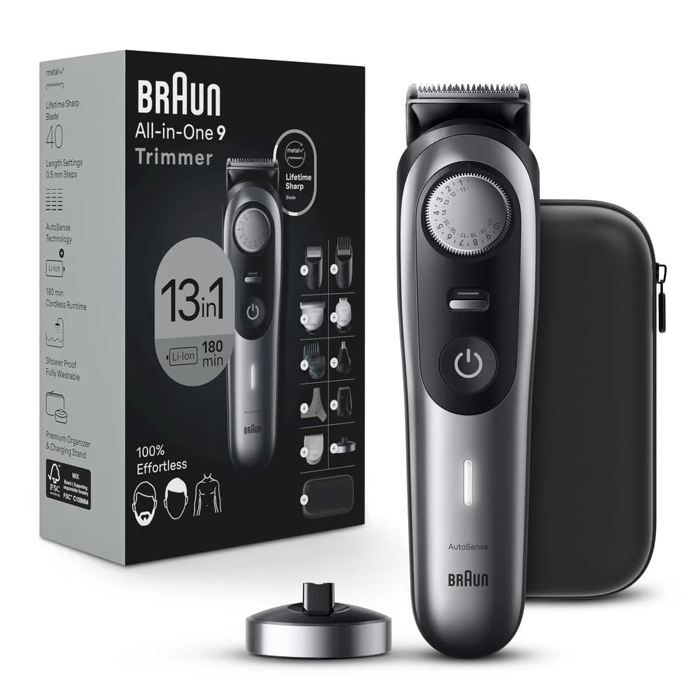 Men's 13-in-1 Grooming Kit With Beard Trimmer, Hair Clipper And Body Groomer