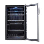 NewAir Beverage Refrigerator Cooler, 126 Cans, 3.4 Cubic Feet, Stainless Steel - AB-1200
