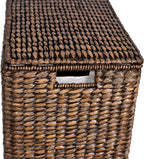 Sofia + Sam Oversized Divided Seagrass Hamper With 2 Canvas Liners, 28 x 14 x 27 Inches - 4602