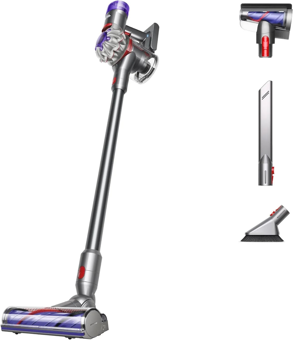 Dyson Cordless Stick Vacuum Cleaner, 0.14 Gallons, Silver/Nickel - V8 SV25
