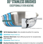 All-Clad Stainless Steel 10 Piece Cookware Set, Made In USA - D5