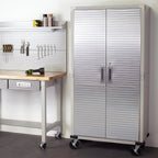 Seville Classics UltraHD Rolling Storage Cabinet, Granite, 36in W x 18in D x 72in H