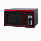 Hamilton Beach Microwave Oven 0.9 Cu. Ft., 900W, Red Stainless Steel