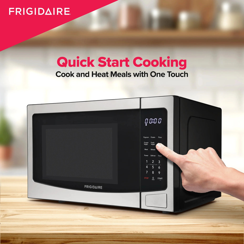Frigidaire Countertop Microwave Oven, 1.1 Cu. Ft., Stainless Steel - EMW1120