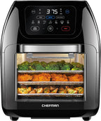CHEFMAN Multifunctional Digital Air Fryer Rotisserie Dehydrator Convection Oven - 10-Liter