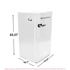 Frigidaire Retro Bar Fridge, 3.2 Cu. Ft., Pink, 65-Watt - EFR376-C-PINK