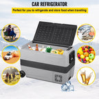 VEVOR Dual-Zone Car Refrigerator Freezer, 48QT - T45K