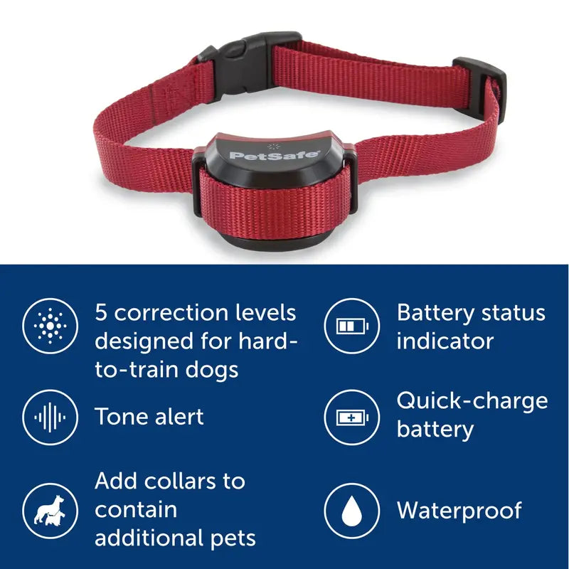 PetSafe Stay & Play Wireless Pet Fence For Stubborn Dogs - Adjustable, Portable, Rechargeable Collar, 3/4 Acre
