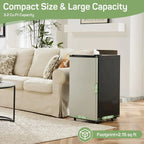 Mini Refrigerator With Internal Freezer, 3.2 Cu. Ft, Black, 17.5 x 17.7 x 31.5 in