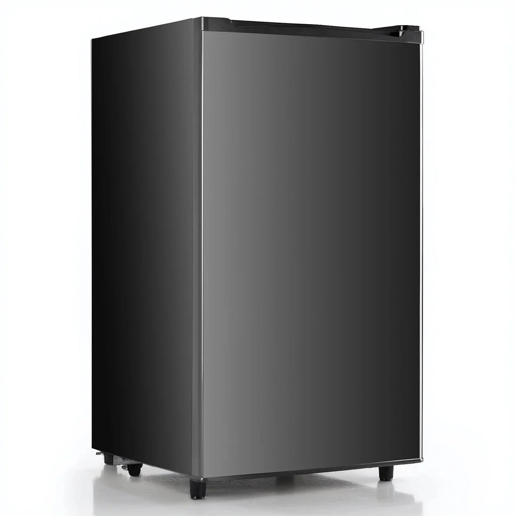 TINKLE WELL Mini Fridge With Freezer, 3.2 Cu Ft, Single Door, Silver