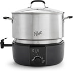 Electric Water Bath Canner, 21-Quart - Automatic Home Canning Appliance