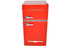 Frigidaire Retro Two-Door Compact Refrigerator With Freezer, 3.1 Cu. Ft., Red