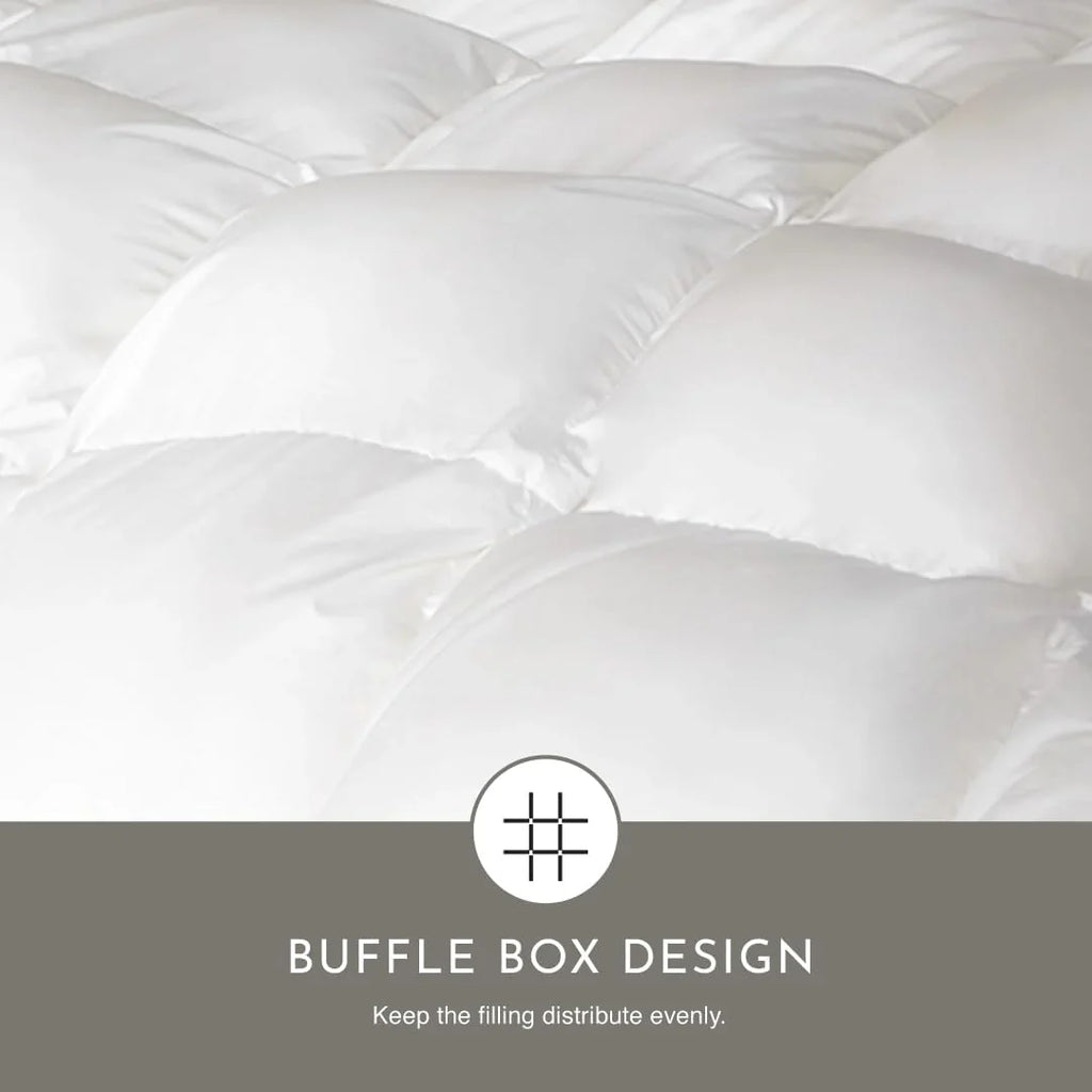 Highland Feather European White Duck Down Comforter, Full, Winter, 725 Fill Power - Tencel Organic Cotton Shell