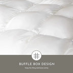Highland Feather European White Duck Down Comforter, Full, Winter, 725 Fill Power - Tencel Organic Cotton Shell