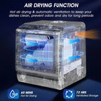 AIRMSEN Portable Countertop Dishwasher With 5L Built-In Water Tank And 5 Washing Programs - AE-TDQR03