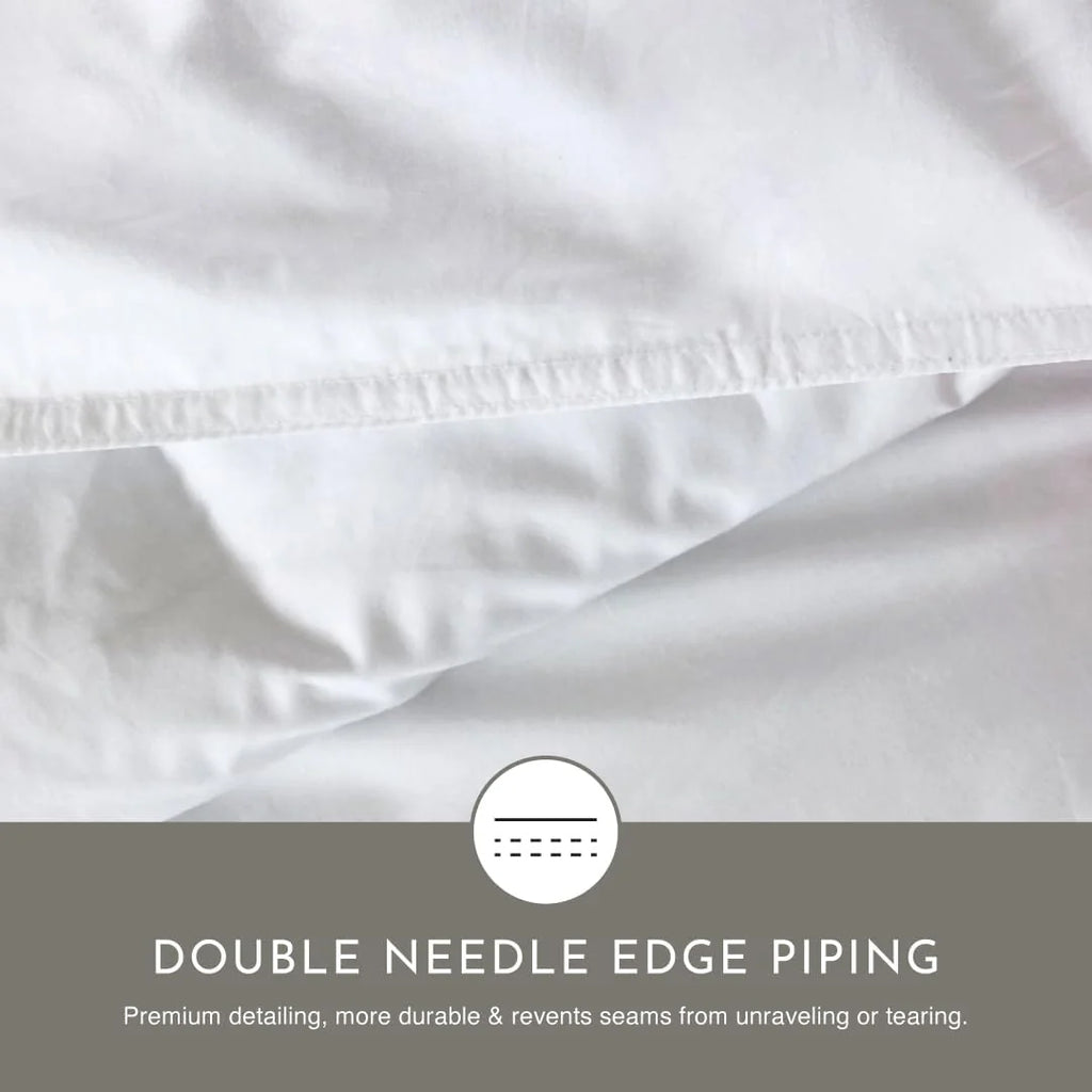 Highland Feather European White Duck Down Comforter, Full, Winter, 725 Fill Power - Tencel Organic Cotton Shell