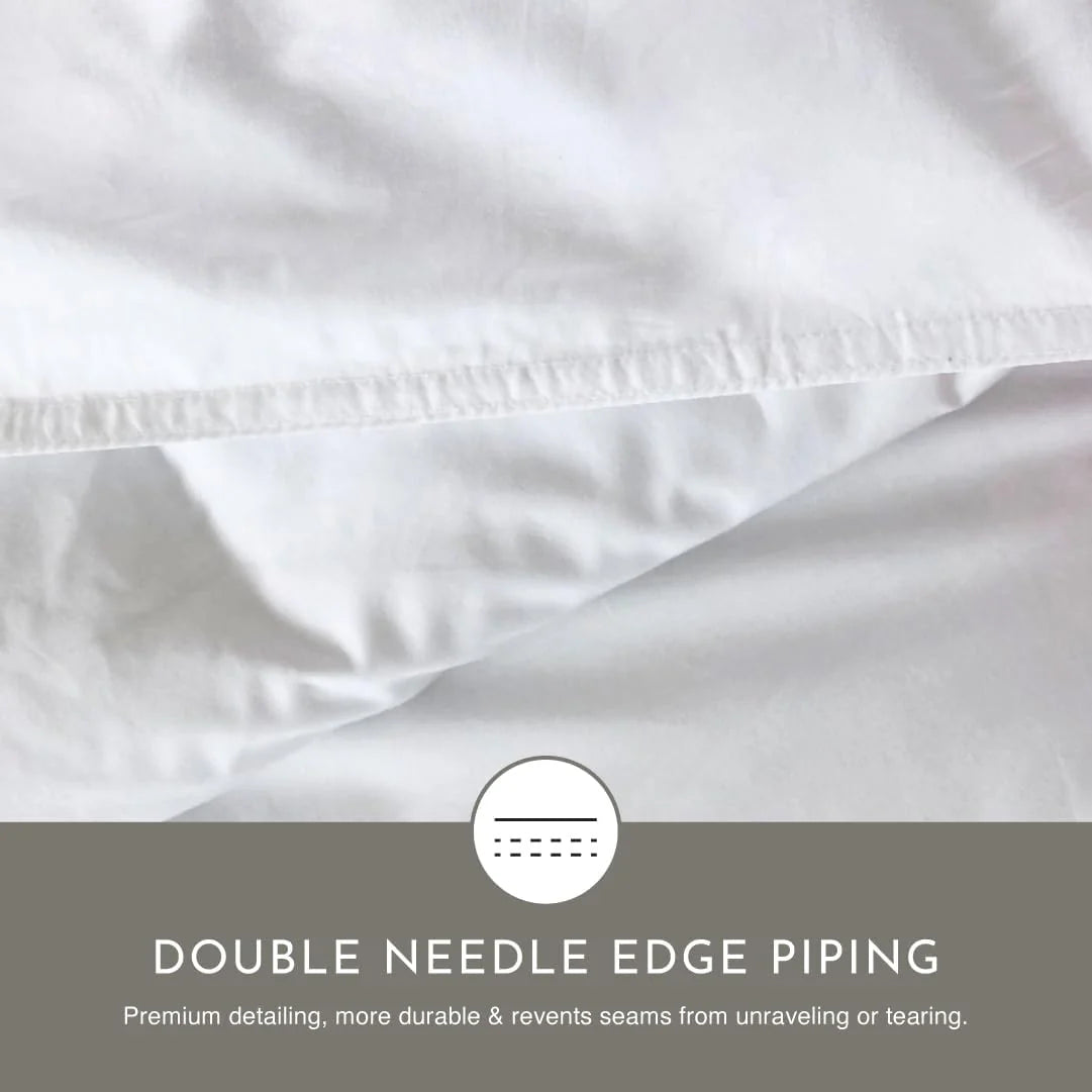 Highland Feather European White Duck Down Comforter, Full, Winter, 725 Fill Power - Tencel Organic Cotton Shell