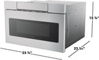 SHARP Microwave Drawer Oven, 24-inch, 1.2 Cubic Feet, 950 Watt - SMD2470ASY