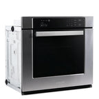 30 in. 5 cu. ft. Single Electric Wall Oven With True European Convection And Self Cleaning In Stainless Steel