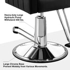 Baasha Reclining Salon Chair With Heavy Duty Hydraulic Pump