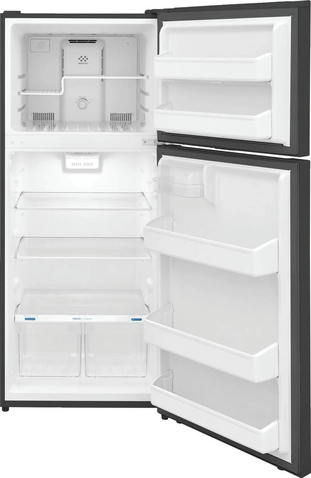 Frigidaire Top-Freezer Refrigerator, 17.6 Cu. Ft., Brushed Steel