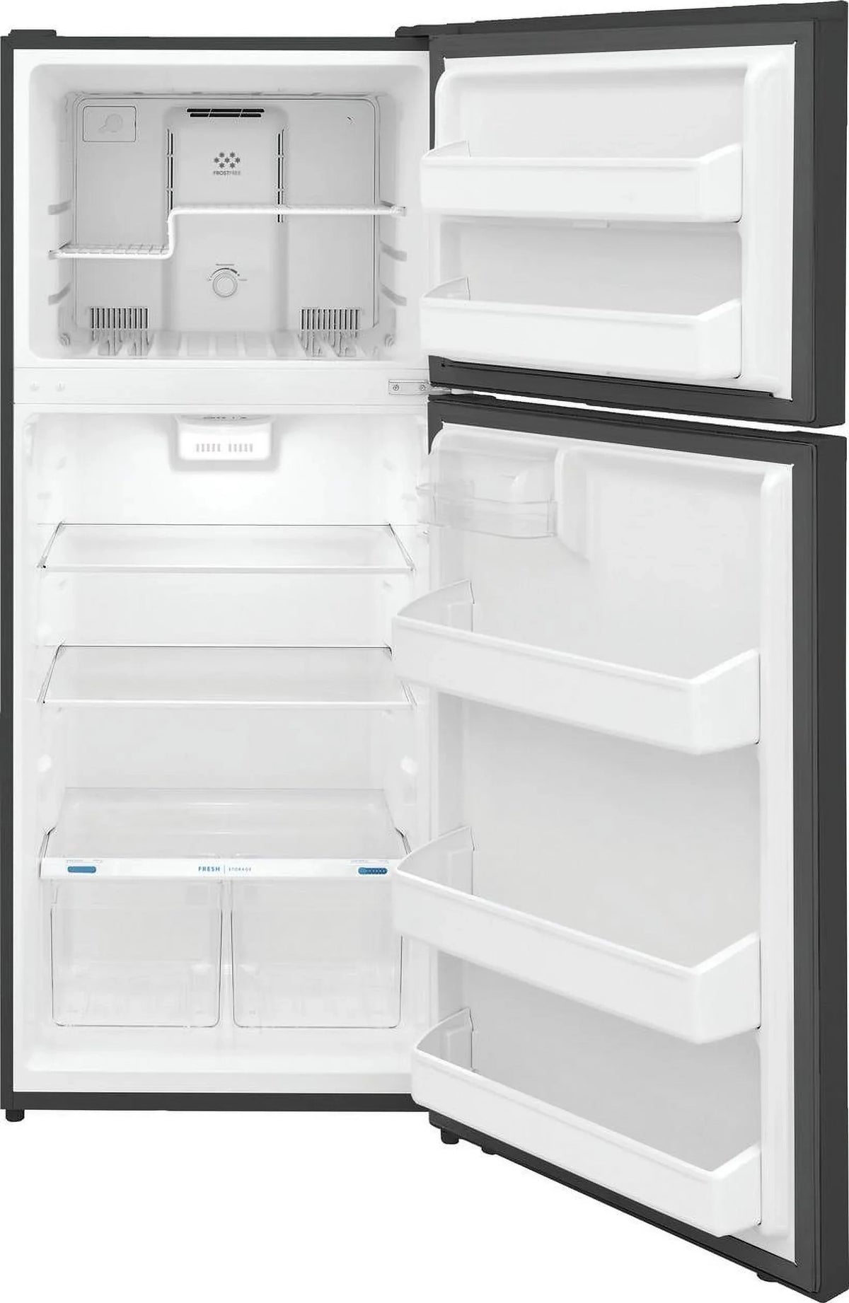 Frigidaire Top-Freezer Refrigerator, 17.6 Cu. Ft., Brushed Steel
