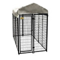 Welded Wire Dog Fence Kennel Kit, 4 ft. x 8 ft. x 6 ft.