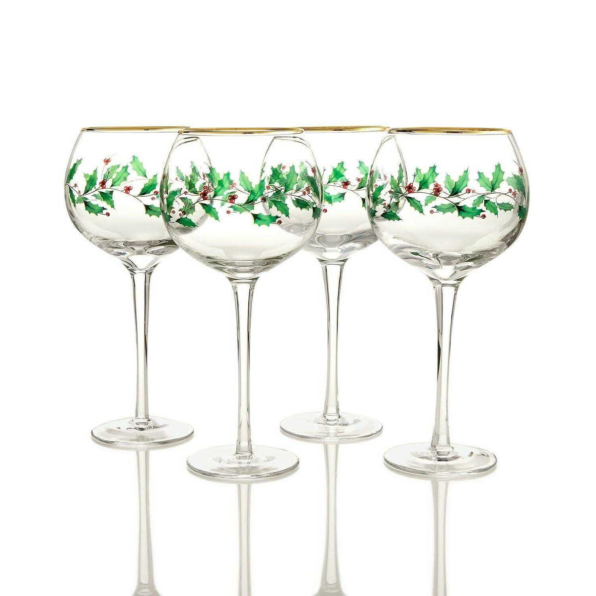 Lenox Holiday Wine Glass Set, 4-Piece, 16 oz