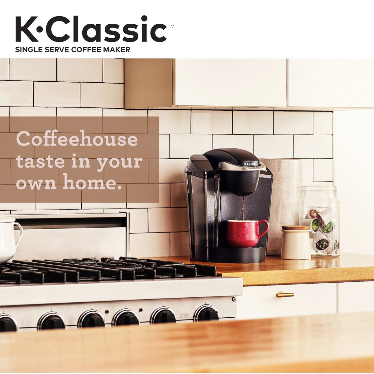 Keurig Single Serve K Cup Pod Coffee Maker, Black - K Classic