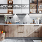 Range Hood 30 inch Built-In Insert Vent Hood, 600 CFM, Stainless Steel