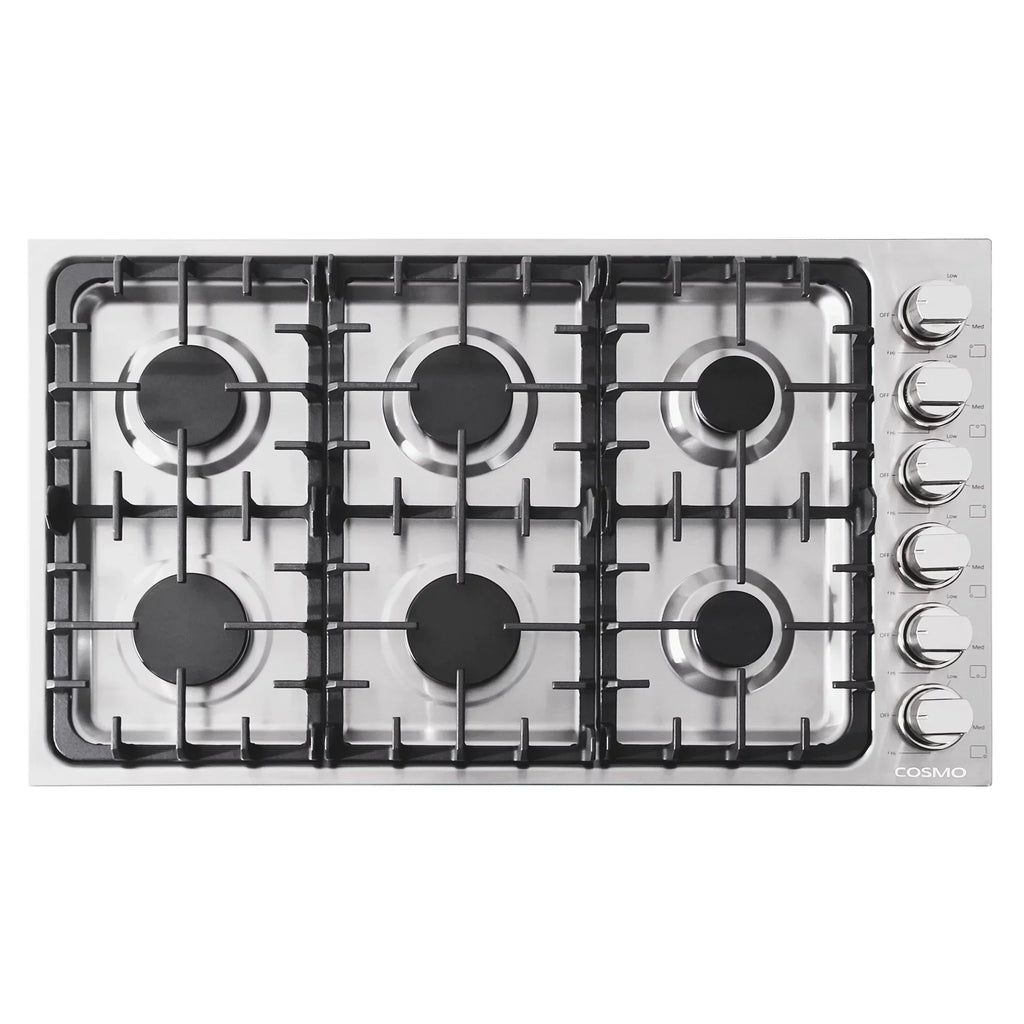 5-Piece Kitchen Package - 36in Gas Cooktop, 36in Range Hood, 30in Electric Wall Oven, 24in Microwave Drawer, French Door Refrigerator