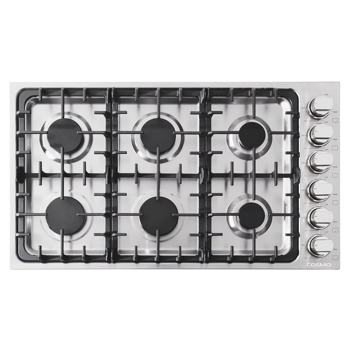 5-Piece Kitchen Package - 36in Gas Cooktop, 36in Range Hood, 30in Electric Wall Oven, 24in Microwave Drawer, French Door Refrigerator
